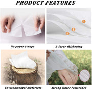 Car Tissue Refill, Disposable Facial Tissues, Disposable Face Towel, Pocket Tissue Travel Size Pack for Car or Purse, 12 Packets, 360 Sheets, Soft and Comfortable