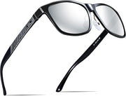 ATTCL Mens Polarized Sunglasses for Men Sunglasses (pack of 1) - 8587-Black-Silver(mirrored)