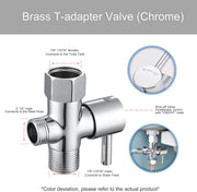 Senhozi Brushed Gold Bidet Sprayer for Toilet, Stainless Steel Spray Head with Jet Spray and Soft Spray Modes, Bathroom Handheld Spray for Cloth Diaper Sprayer, Bathing Pets, Feminine Wash