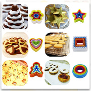 Silk Route - Cookie Cutter Shapes Set, 32Pcs Biscuit Cutters in 6 Shapes, Cake, Vegetable, Fondant, Fruit Cutters for Kids and Adults (Random Color)