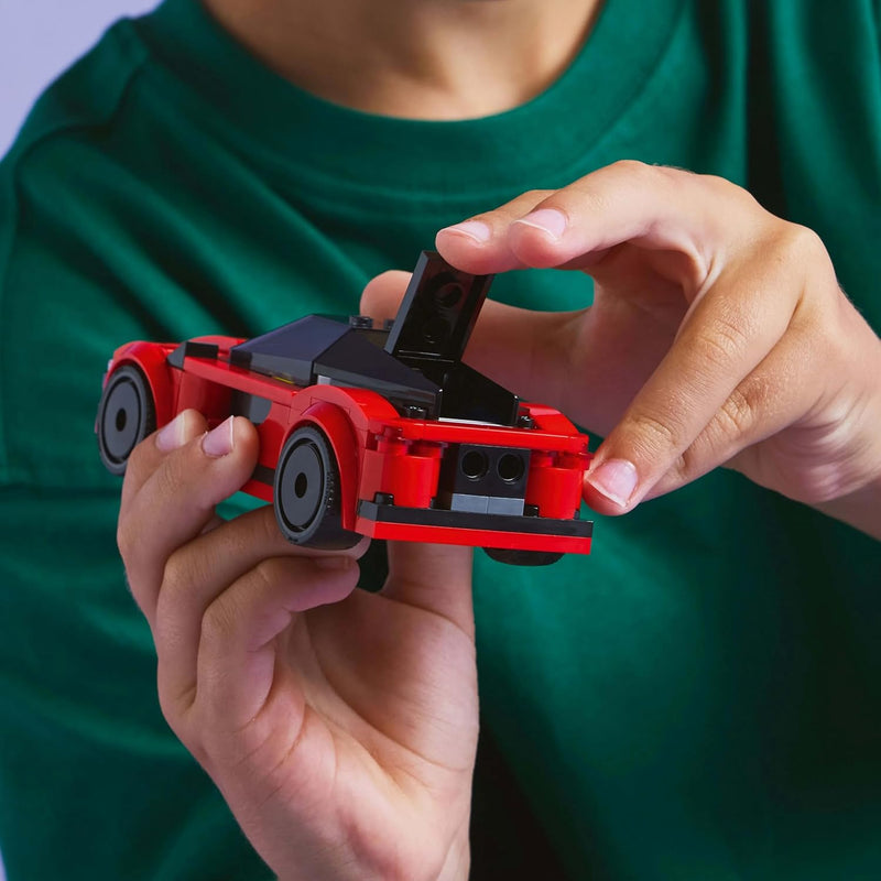 LEGO City Red Sports Car Toy - Race Car Toys for 5+ Year Old Boys & Girls - Educational Gifts for Birthdays & Holidays - Includes a Driver Minifigure & Accessories - 60448