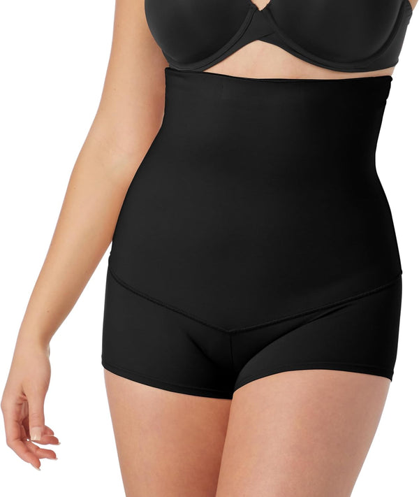 Women's Minimizing Hi-Waist Fajas Shapewear, Black, M - Black