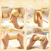 SLEEPHEAD2 Pcs Peanut Squishy and Corn Squishy,Peanut SquishyTools, Weird Squishies for Stress Relief, Anxiety Management, Portable Relaxation Tool for Office, Positive Encouragement Gift