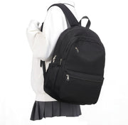 WEPOET Lightweight School Backpack for Women Men - Black