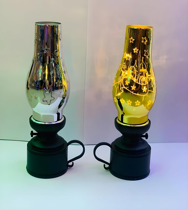 Golden LED Lamp Elegant Eid & Ramadan Lighting for Home