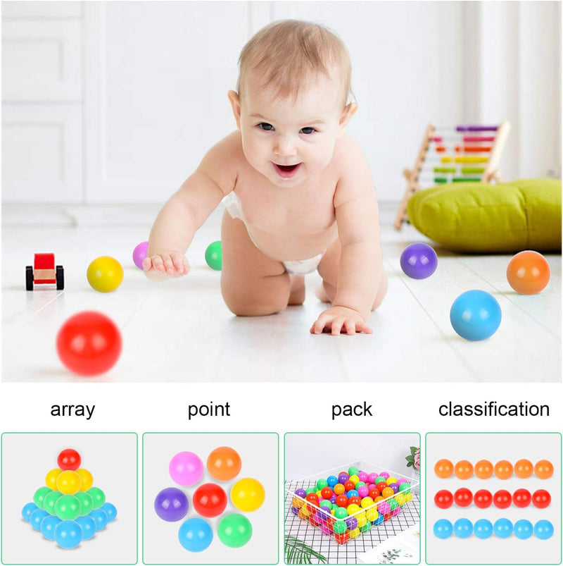 TRENDBOX 100 Colourful Ocean Ball (6 Colour) for Babies Kids Children Soft Plastic Birthday Parties Events Playground Games Pool