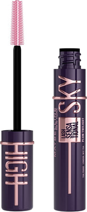 New York Lash Sensational Sky High Washable Mascara Makeup, Volumizing, Lengthening, Defining, Curling, Multiplying, Buildable Formula, Cosmic Black - Plum Twilight 7 ml (1er Pack)