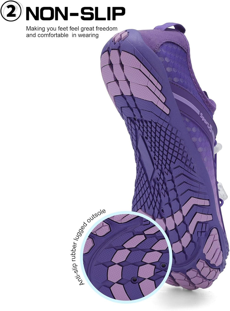 TcIFE Water Shoes for Men Women, Beach Shoes Summer Outdoor Footwear, Barefoot Socks, Quick Dry, for Beach, Swim, Pool, Surf, Boat, with Drain Holes