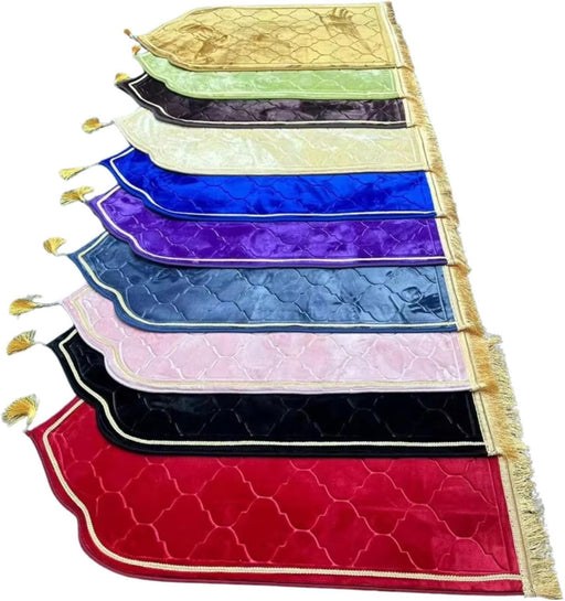 Home Smart Modern Confortable Prayer Mat Assorted Color for Home and Travel Non Slip Soft Velvet and Premium Quality Size 70x110cm