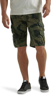 Mens Premium Twill Cargo Short - Forest Green Camo
