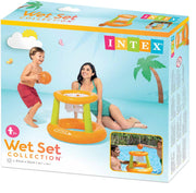 Intex Basket Swimming Floating Hoops Basketball Game, Multi-Colour, 58504 - 1 Pack
