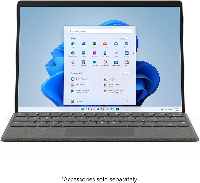 Microsoft Surface Pro 8-13 Inch 2-In-1 Tablet Pc - Silver - Intel Core I5, 8Gb Ram, 128Gb Ssd - Windows 11 Home - Device Only, 2021 Model, 8Pn-00002, Delia I5/8/128 Home