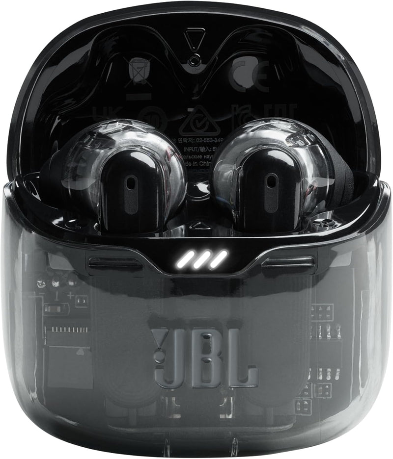 JBL Tune Flex True Wireless Noise Cancelling Earbuds, Pure Bass, ANC + Smart Ambient, 4 Microphones, 32H of Battery, Water Resistant & Sweatproof, Comfortable Fit - Blue, JBLTFLEXBLU