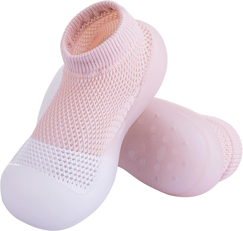 Baby Toddler Non-Skid Sock Shoes Indoor Slipper Breathable Cotton Mesh Lightweight Sole Infant Boy Girls Kids Children
