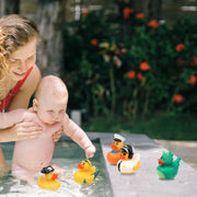 LUTER Pack of 12 Rubber Bath Ducks, Colourful Rubber Ducks Float and Bath Ducks, Cute Bath Ducks Toy for Baby Showers, Birthday Parties