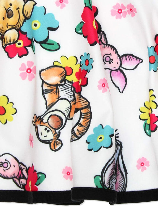 Minnie Mouse Daisy Duck Winnie The Pooh Piglet Tiger Baby Girls Toddler Fit and Flare Ultra Soft Dress