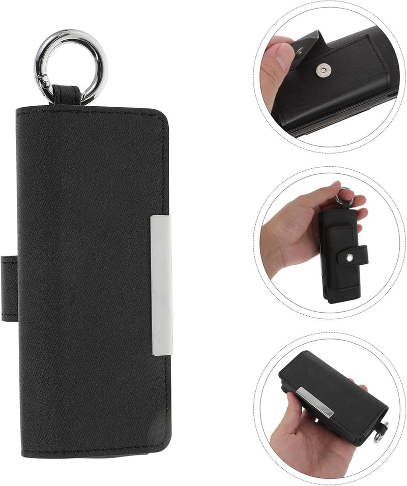 Case Compatible with IQO ILUMA PRIME PU Leather Cigarette Carry Case Cigarette Storage Wallet Cover