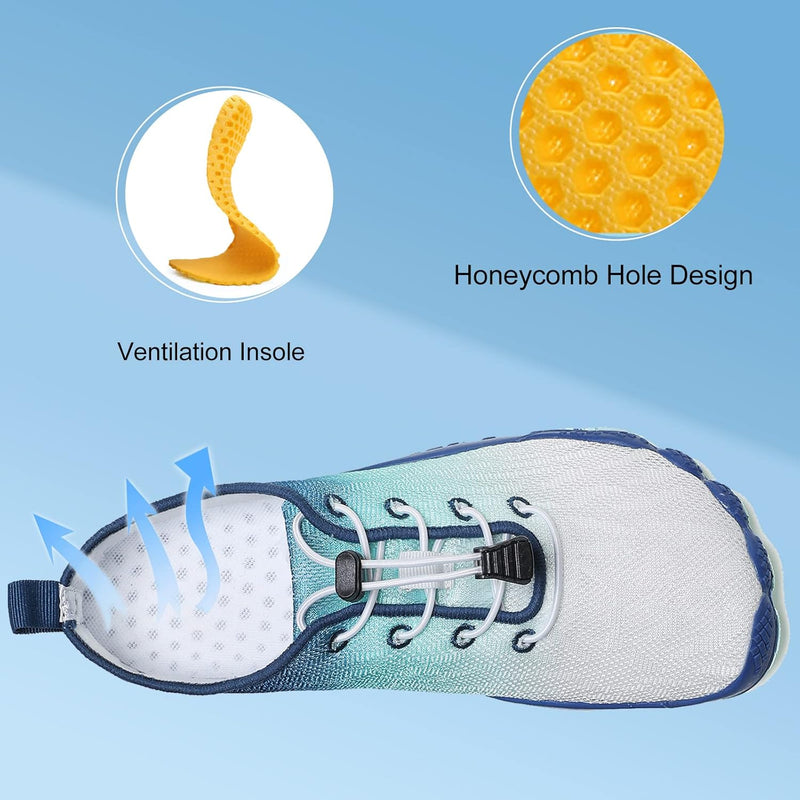 SYKT Water Shoes Mens Womens Quick-Dry Non-Slip Soft Barefoot Swimming Shoes Aqua Sports Outdoor Beach Surfing Diving Hiking Yoga Shoes