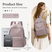 WEPOET Middle School Backpack for Teen Girls,Cute College Backpack for Women,High School Bag,Casual Travel Rucksack,Bookbag - A4-purple