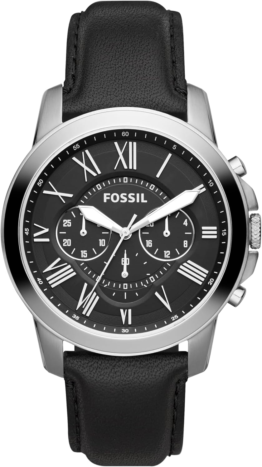 Leather Mens Quartz Watch – image 6