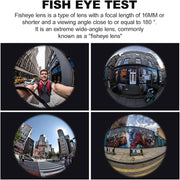 3 in 1 Phone Camera Lens Kit with 160 Degree Fisheye and Macro Lenses for Mobile Photography, Universal Clip-on Design compatible with iPhone, fits Samsung, and for Huawei Smartphones, Black