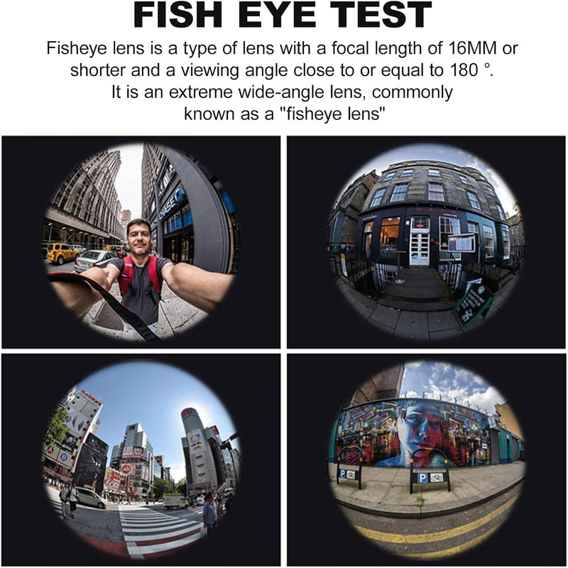 3 in 1 Phone Camera Lens Kit with 160 Degree Fisheye and Macro Lenses for Mobile Photography, Universal Clip-on Design compatible with iPhone, fits Samsung, and for Huawei Smartphones, Black