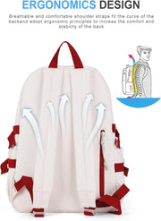 VECAVE Lightweight Casual Laptop Backpack Purse for Women,Travel Backpack with laptop compartment