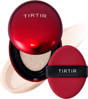 Mini Size TIRTIR Mask Fit Red Cushion Foundation Japan's No.1 Choice for Glass skin, Long-Lasting, Lightweight, Buildable Coverage, Semi-Matte (21N Ivory, 4.5g (Pack of 1)) - 13C Fair 0.15 Fl Oz (Pack of 1)