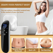 Angju Body Sculpting Machine, Lymphatic Vibration Drainage Massager & Anti Cellulite Massage Tool, Handheld Body Shaping Machine for Belly, Waist, Arm, Leg, Butt Gift for Men & Women