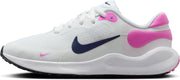 REVOLUTION 7 GS unisex-child LACED SHOES - WHITE/MIDNIGHT NAVY-PLAYFUL PINK