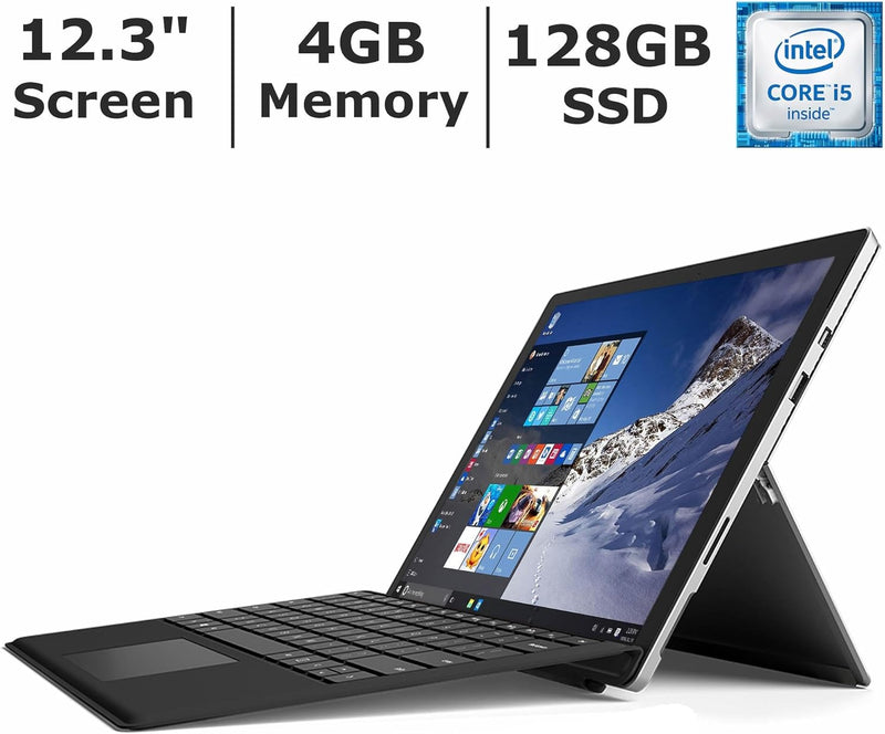 Microsoft Surface Pro 4 with Type Cover (Renewed) 4GB RAM / 128GB SSD Silver Pro4