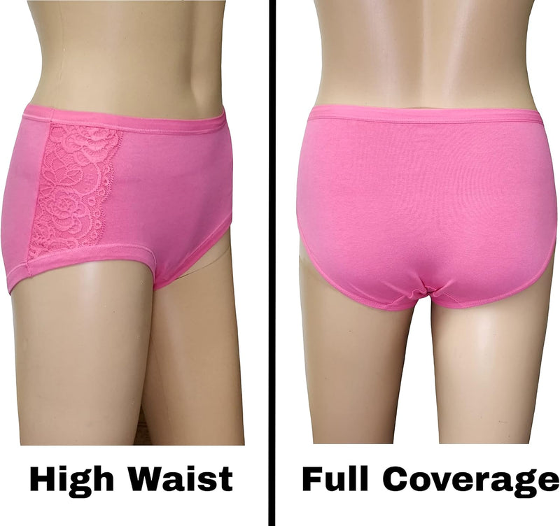 Premium Cotton Four-way stretch Panties - MULTIPACK - Regular and Plus Sizes - Classic Briefs for Women