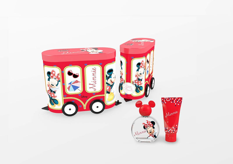 Disney Minnie Mouse Train Wagon Giftset For Girls, Perfume Eau de Toilette, 50 ml + Shower Gel, 75 ml