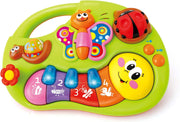 Hola 2-in-1 Musical Elephant Keyboard Interactive Baby Toy with 7 Play Activities, Light-Up Buttons, Piano, Nursery Rhymes, and Sensory Development Features for Motor and Cognitive Skills 6M+ - Musical Smile Keyword