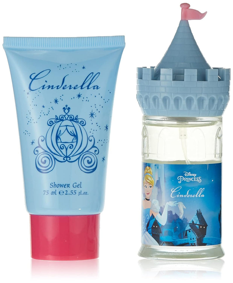 Disney Cinderella Train Wagon Giftset For Kids, Eau De Toilette, 50 Ml + Shower Gel, 75