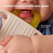 Teething Relief Not-Too-Cold-to-Hold Baby Teether: 4-in-1 Teether Toy, BPA-Free Silicone Teething Toy - 4-in-1 Teether
