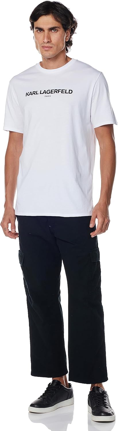 KARL LAGERFELD mens Logo T-shirt, Short Sleeve Crew Neck Men’s Shirt T-Shirt