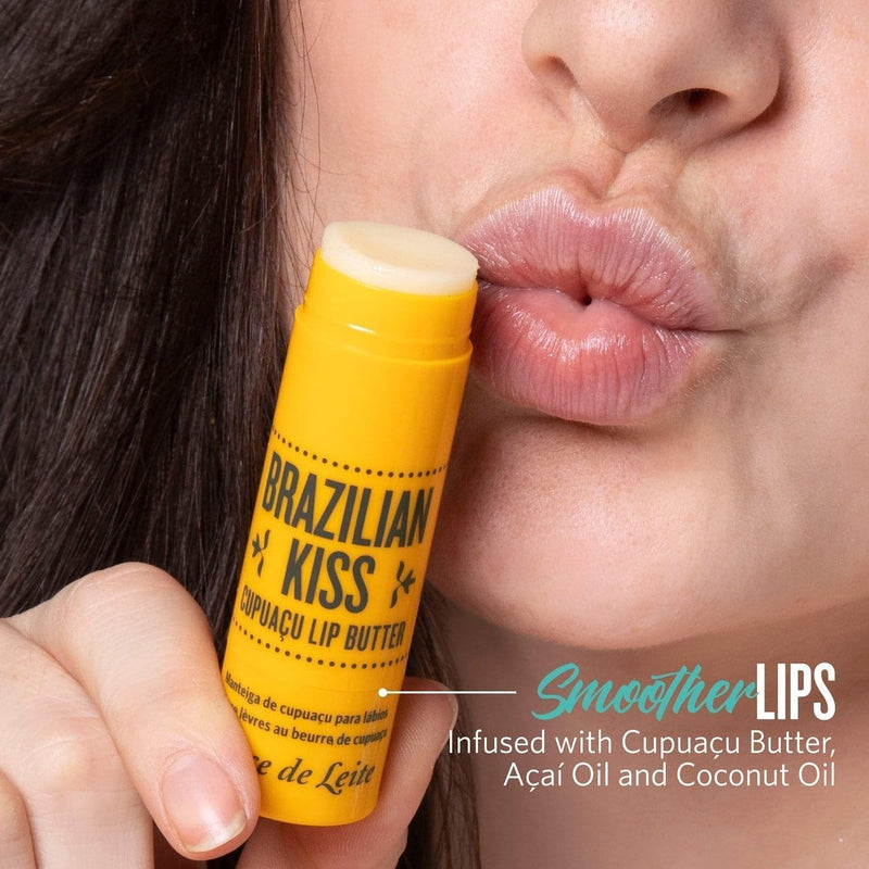Brazilian Kiss Cupuacu Lip Butter for Unisex 0.21 oz Lip Balm, Black