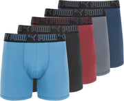 mens 5 Pack Performance Boxer Briefs Boxer Briefs - Blue/Pink/Black