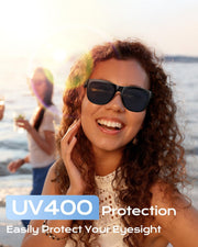 XO Simple is Beauty Smart Bluetooth Glasses,Built-in Mic & Speakers,Smart Wireless Headphone Sunglasses for Men and Women,Athletic/Outdoor UV Protection and Voice Control,Unisex(Black)