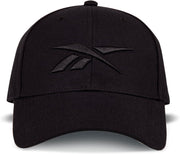 Running Hat Performance Athletic Lightweight Quick Drying Sun Protection Reflective Recycled Materials - BLACK VECTOR