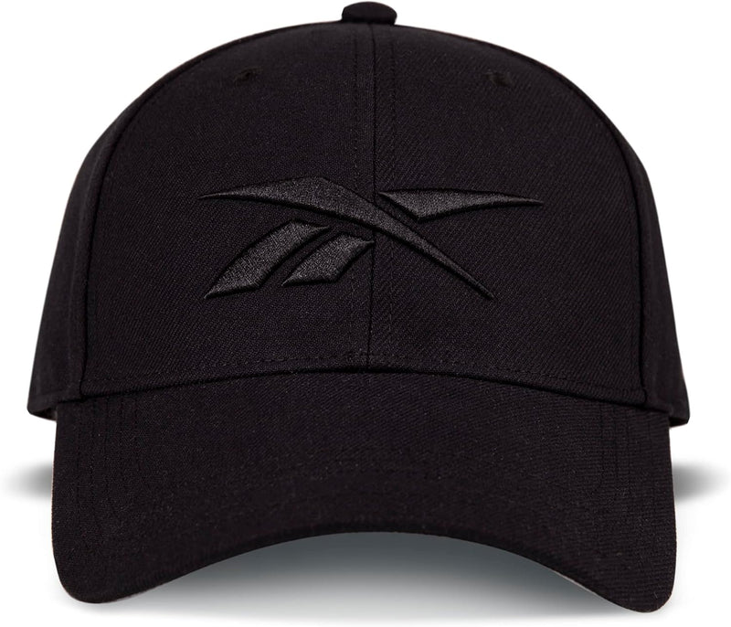 Running Hat Performance Athletic Lightweight Quick Drying Sun Protection Reflective Recycled Materials - BLACK VECTOR