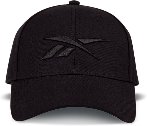 Running Hat Performance Athletic Lightweight Quick Drying Sun Protection Reflective Recycled Materials - BLACK VECTOR