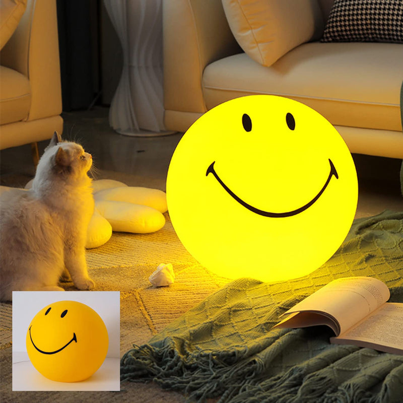TIMAXSUN Super Healing Cute Smiley Face Night Light, Night Lights for Kids Bedroom, Indoor Decoration Atmosphere Lamp, Gifts for Women Teen Boys Girls and Baby (23CM)