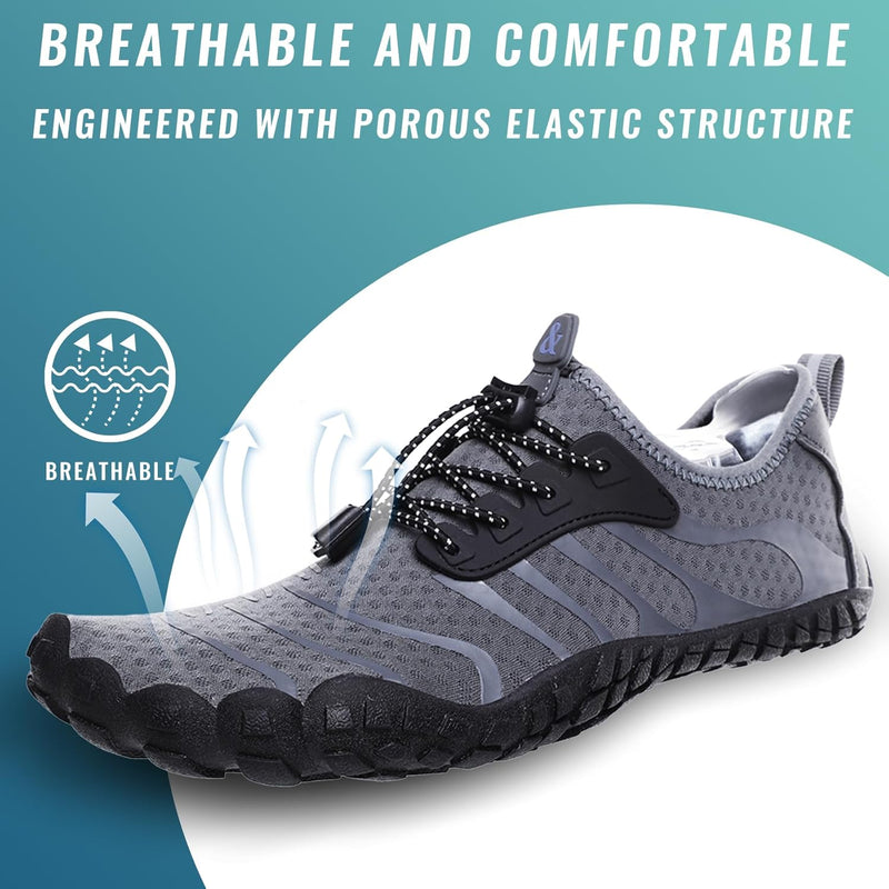 UniStep Water Shoes Mens Womens Barefoot Quick-Dry Non-Slip Swimming Shoes Beach Shoes Aqua Sports Outdoor Surfing Unisex