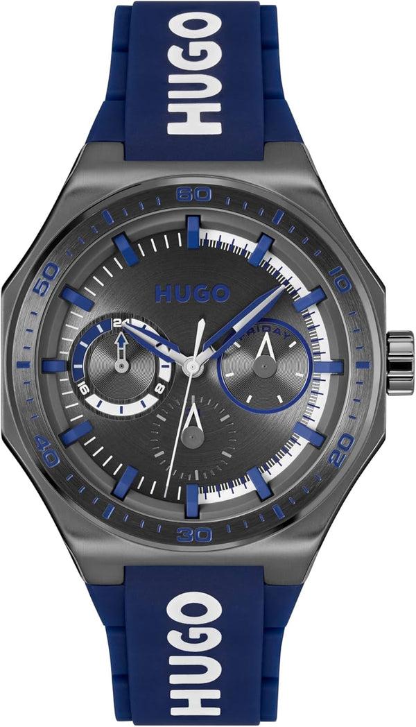 Hugo GRAIL SPORT Men Watch, Analog - GREY / BLUE