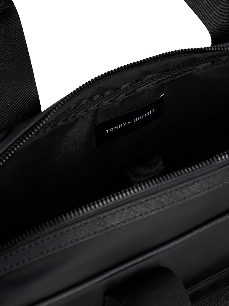 Men's TH REPREVE COMPUTER BAG AM0AM13466 Computer Bag, Black (Black), One Size