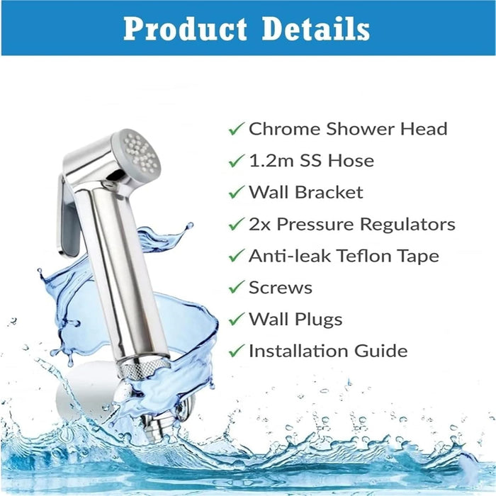 Aputue Bidet Toilet Sprayer Head, Hand Held Toilet with Trigger Spray, Bidet Sprayer Cloth Bathroom Diaper Sprayer, Bidet Bathroom Fixtures for Kitchen Bathroom Shower Toilet Cleaning