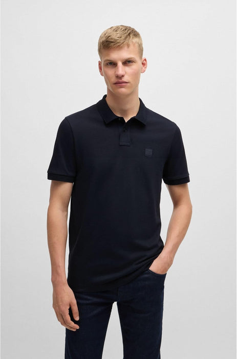 BOSS Men's Passenger Slim Fit Stretch Cotton Polo Shirt with Logo Patch