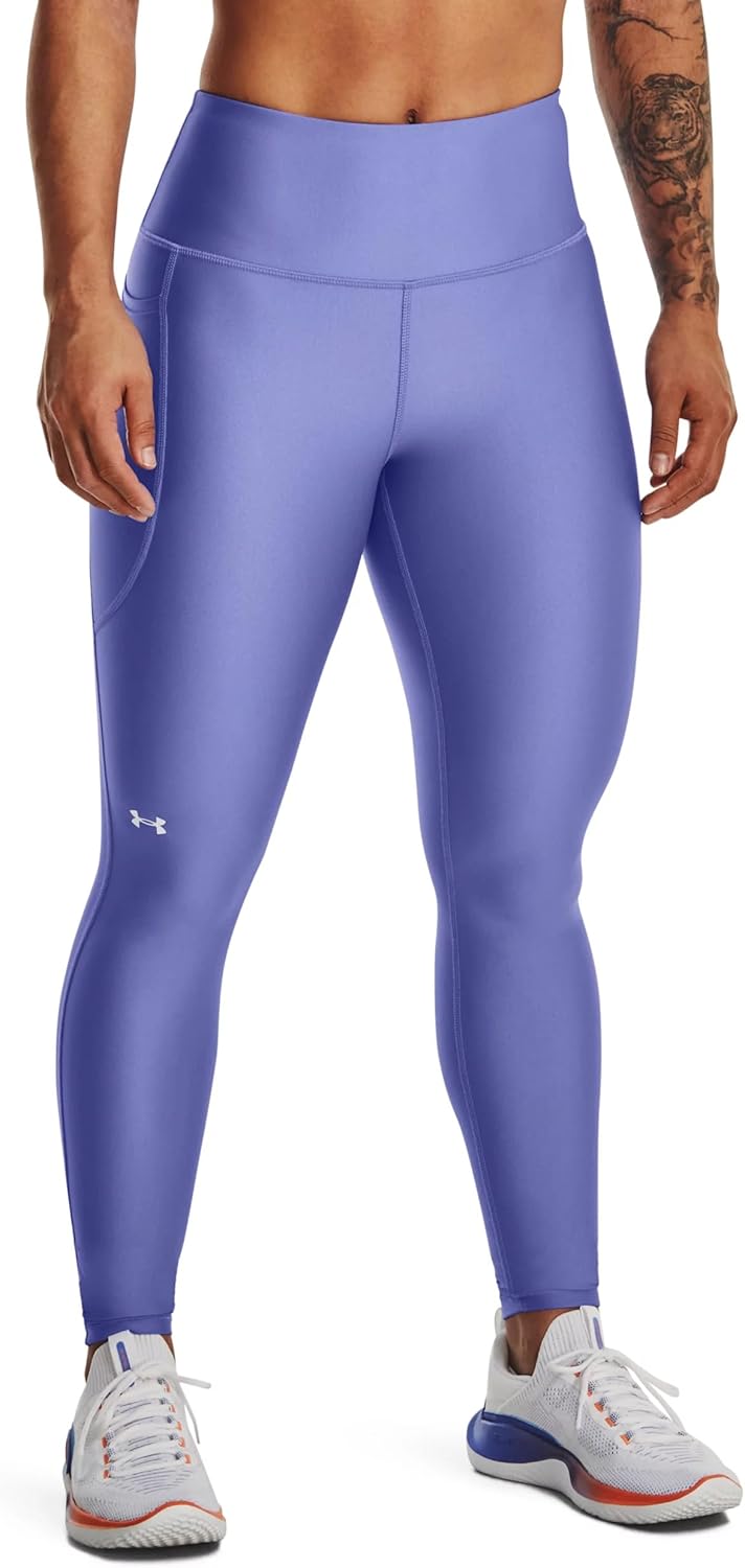 womens HG Armour HiRise Leg NS Compression Pants - (495) Baja Blue / / White